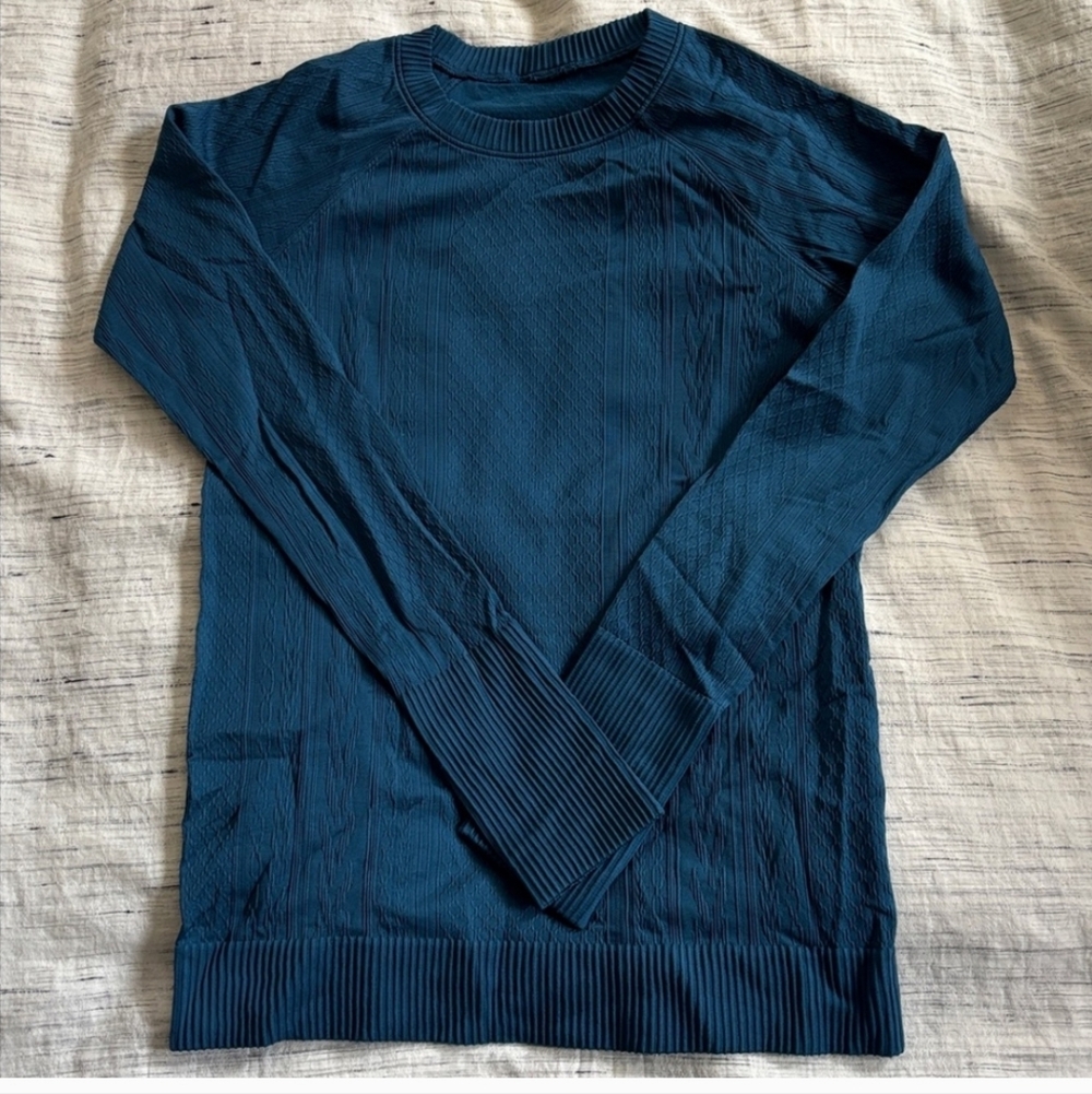 Lululemon Rest Less Pullover Carbon Blue - Picture 2 of 4